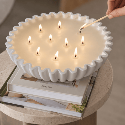 Vela Dahlia Blanca - Cala de Oro
