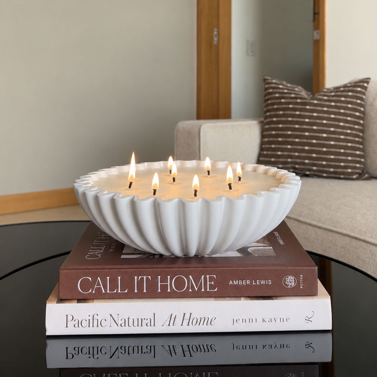Vela Dahlia Blanca - Cala de Oro